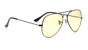 Image 2 of Yellow Aviator Sunglasses for Men and Women from Tees By Fastrack Available at Titan Eye+