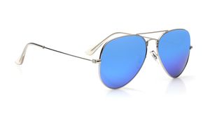 Image 2 of Blue Aviator Sunglasses for Men and Women from Tees By Fastrack Available at Titan Eye+