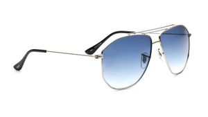 Image 2 of Blue Aviator Sunglasses for Men and Women from Tees By Fastrack Available at Titan Eye+