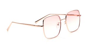 Image 2 of Pink Square Sunglasses for Men and Women from Tees By Fastrack Available at Titan Eye+