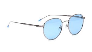 Image 2 of Blue Round Sunglasses for Men from Fastrack Available at Titan Eye+