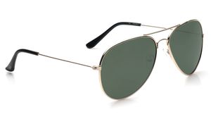 Image 2 of Green Aviator Sunglasses for Men and Women from Tees By Fastrack Available at Titan Eye+