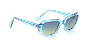 Image 2 of Blue Geometric Polarized Sunglasses for Women from Fastrack Available at Titan Eye+
