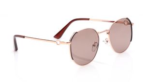 Image 2 of Brown Geometric Sunglasses for Women from Tees By Fastrack Available at Titan Eye+