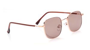 Image 2 of Brown Geometric Sunglasses for Men and Women from Tees By Fastrack Available at Titan Eye+
