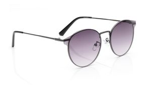 Image 2 of Grey Round Sunglasses for Men and Women from Tees By Fastrack Available at Titan Eye+
