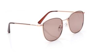 Image 2 of Brown Geometric Sunglasses for Men and Women from Tees By Fastrack Available at Titan Eye+