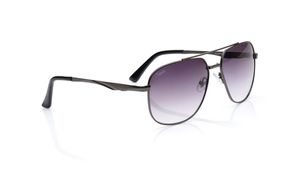 Image 2 of Grey Navigator Sunglasses for Men and Women from Tees By Fastrack Available at Titan Eye+