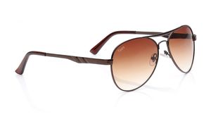 Image 2 of Brown Navigator Sunglasses for Men and Women from Tees By Fastrack Available at Titan Eye+