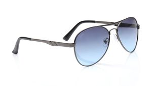 Image 2 of Grey and Blue Navigator Sunglasses for Men and Women from Tees By Fastrack Available at Titan Eye+