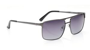 Image 2 of Grey Navigator Sunglasses for Men and Women from Tees By Fastrack Available at Titan Eye+