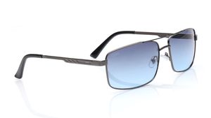 Image 2 of Grey and Blue Navigator Sunglasses for Men and Women from Tees By Fastrack Available at Titan Eye+