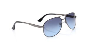 Image 2 of Grey and Blue Aviator Sunglasses for Men and Women from Tees By Fastrack Available at Titan Eye+