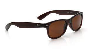 Image 2 of Brown Wayfarer Sunglasses for Men and Women from Tees By Fastrack Available at Titan Eye+