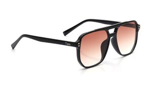 Image 2 of Brown Aviator Sunglasses for Men and Women from Tees By Fastrack Available at Titan Eye+