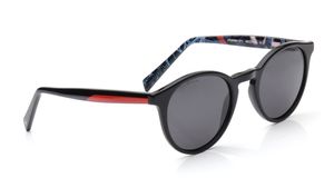 Image 2 of Black Round Polarized Sunglasses for Men and Women from Fastrack Available at Titan Eye+