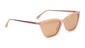Image 2 of Brown CatEye Sunglasses for Women from Fastrack Available at Titan Eye+