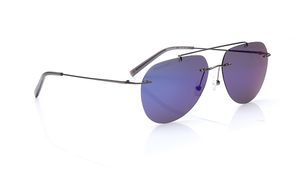 Image 2 of Blue Aviator Polarized Sunglasses for Men and Women from Fastrack Available at Titan Eye+