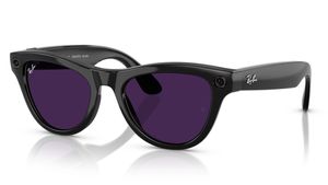 Image 2 of Purple CatEye Rayban Meta AI Transition Lens Sunglasses for Men and Women from Rayban Available at Titan Eye+