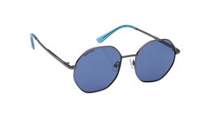 Image 2 of Blue Round Prescription Sunglasses from Fastrack Available at Titan Eye+