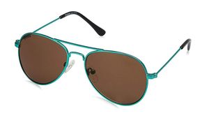 Image 2 of Brown Aviator Rx Sunglasses for Kids from Dash Available at Titan Eye+