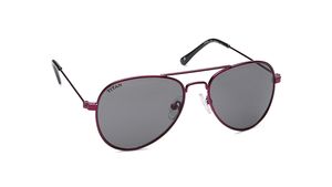 Image 2 of Grey Aviator Rx Sunglasses for Kids from Dash Available at Titan Eye+