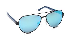 Image 2 of Blue Aviator Rx Sunglasses for Kids from Dash Available at Titan Eye+