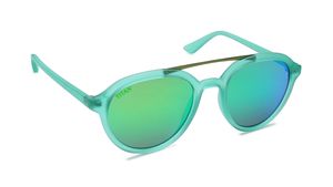Image 2 of Green Round Rx Sunglasses for Kids from Dash Available at Titan Eye+