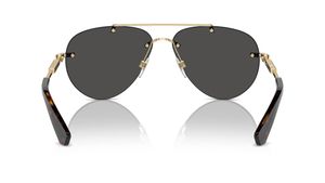 Image 2 of Black Aviator Sunglasses for Women from Burberry Available at Titan Eye+