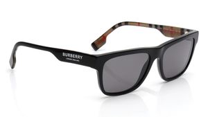 Image 2 of Black Square Sunglasses for Men from Burberry Available at Titan Eye+