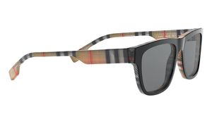 Image 2 of Grey Square Sunglasses for Men from Burberry Available at Titan Eye+