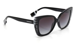 Image 2 of Brown and Black Geometric Sunglasses for Women from Burberry Available at Titan Eye+