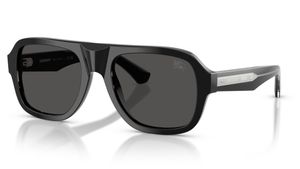 Image 2 of Grey Aviator Sunglasses for Men from Burberry Available at Titan Eye+
