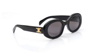 Image 2 of Grey Oval Sunglasses for Women from Celine Available at Titan Eye+