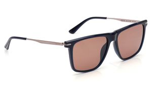 Image 2 of Brown Navigator Sunglasses for Men from Calvin Klein Available at Titan Eye+