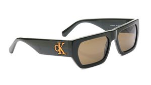 Image 2 of Green Rectangle Sunglasses for Men and Women from Calvin Klein Available at Titan Eye+
