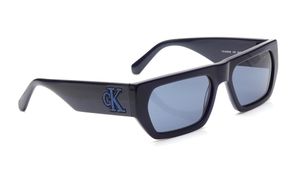 Image 2 of Blue Rectangle Sunglasses for Men and Women from Calvin Klein Available at Titan Eye+