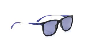 Image 2 of Blue Rectangle Sunglasses for Men from Calvin Klein Available at Titan Eye+