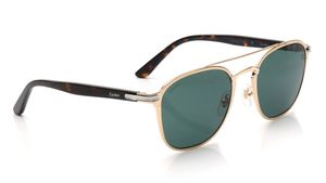 Image 2 of Green Rectangle Sunglasses for Men and Women from Cartier Available at Titan Eye+