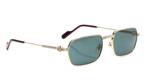 Image 2 of Green Rectangle Sunglasses for Men from Cartier Available at Titan Eye+