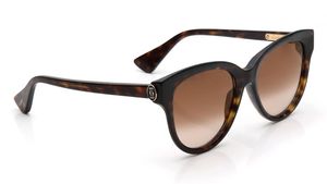 Image 2 of Brown Round Sunglasses for Women from Cartier Available at Titan Eye+