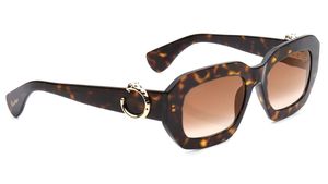Image 2 of Brown Rectangle Sunglasses for Women from Cartier Available at Titan Eye+