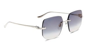 Image 2 of Blue Rectangle Sunglasses for Women from Cartier Available at Titan Eye+