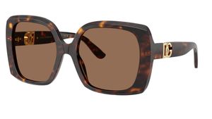 Image 2 of Brown Square Sunglasses for Women from Dolce And Gabbana Available at Titan Eye+