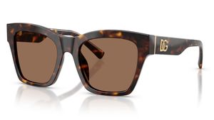 Image 2 of Brown Square Sunglasses for Women from Dolce And Gabbana Available at Titan Eye+