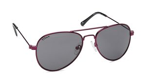 Image 2 of Brown Aviator Sunglasses for Kids from Dash Available at Titan Eye+