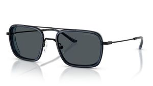 Image 2 of Grey Navigator Sunglasses for Men from Emporio Armani Available at Titan Eye+