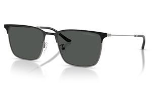 Image 2 of Grey Rectangle Sunglasses for Men from Emporio Armani Available at Titan Eye+