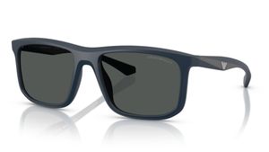 Image 2 of Grey Square Sunglasses for Men from Emporio Armani Available at Titan Eye+