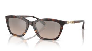 Image 2 of Brown CatEye Sunglasses for Women from Emporio Armani Available at Titan Eye+